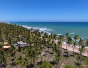 Aparência tranquila do mar de Busca Vida esconde perigos aos banhistas (Divulgação: CBV)
