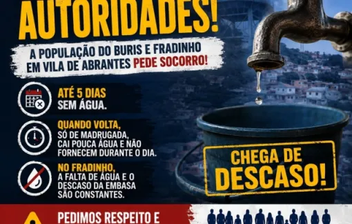 Moradores de Buris e Fradinho denunciam falta de água por até cinco dias em Vila de Abrantes