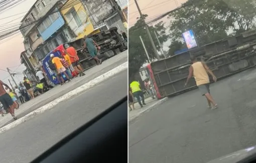 Micro-ônibus com pacientes se envolve em acidente em Salvador 