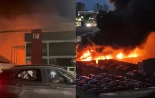 Incêndio atinge concessionária na Bahia 
