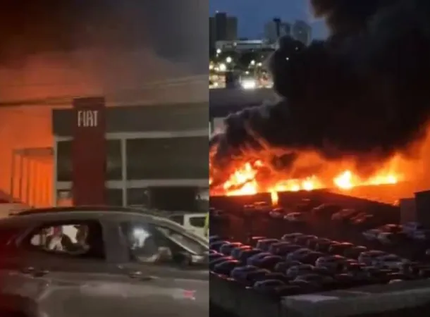 Incêndio atinge concessionária na Bahia 