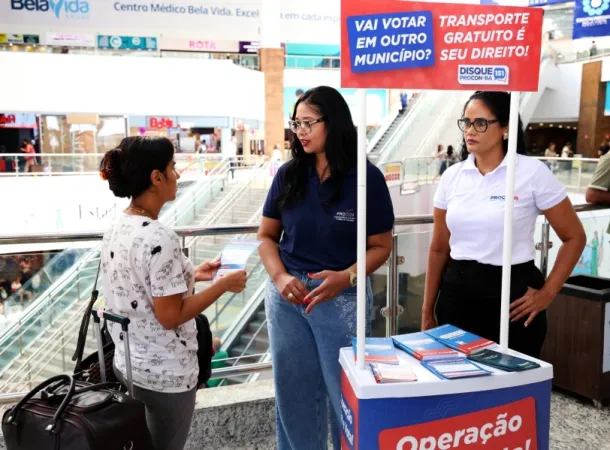  Blitz orienta passageiros sobre gratuidade do transporte no segundo turno das Eleições 2026