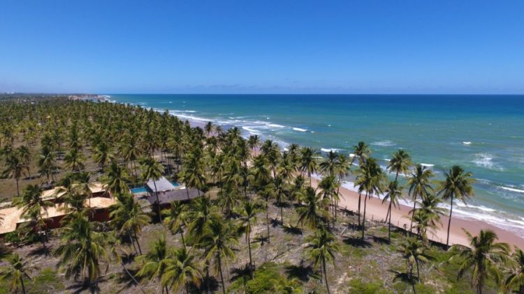 Aparência tranquila do mar de Busca Vida esconde perigos aos banhistas (Divulgação: CBV)